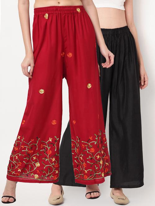 pack of 2 mid rise palazzo - 18313639 - Standard Image - 1