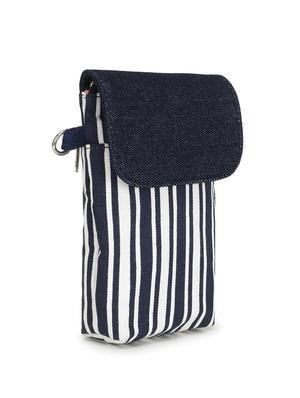 navy blue striped sling bag - 18313836 - Standard Image - 4