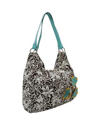 brown printed hobo handbag - 18313885 - Standard Image - 4