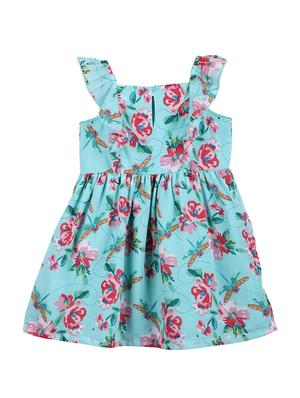 green floral frock - 18314052 - Standard Image - 2