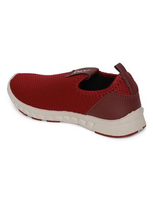 red slip on sports shoe - 18315292 - Standard Image - 3