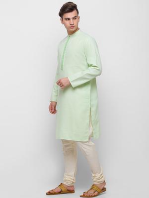 green solid medium kurta - 18315442 - Standard Image - 2