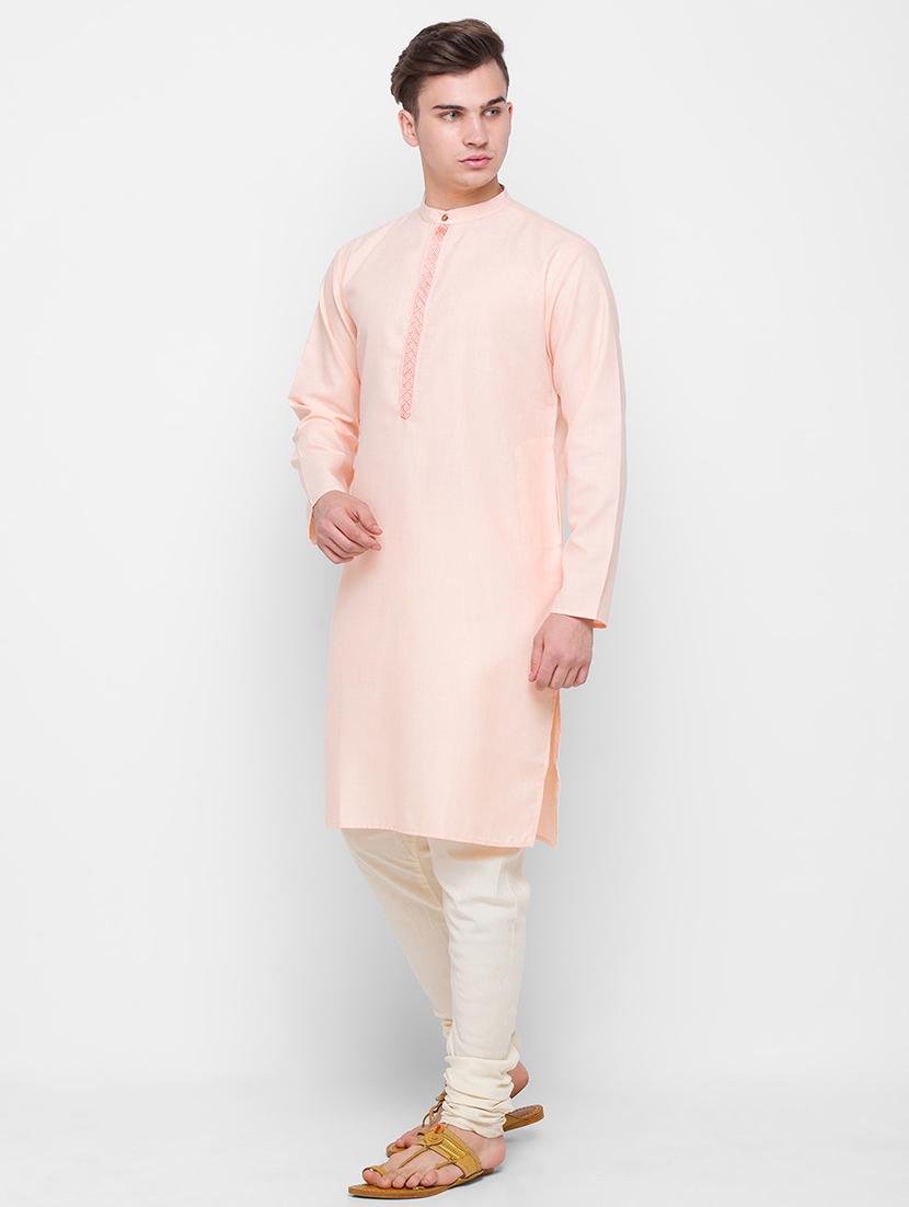pink solid medium kurta - 18315443 - Zoom Image - 2
