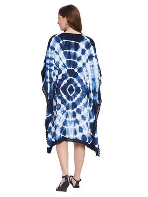 v-neck tie & dye kaftan dress - 18316643 - Standard Image - 3