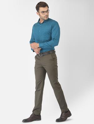 blue printed formal shirt - 18317074 - Standard Image - 4