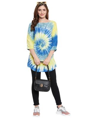round neck tie & dye tunic - 18317404 - Standard Image - 4