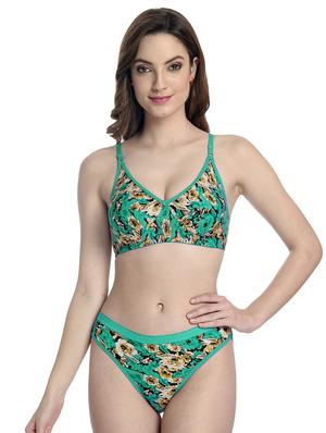 set of 3 floral bras and panty set - 18317478 - Standard Image - 5