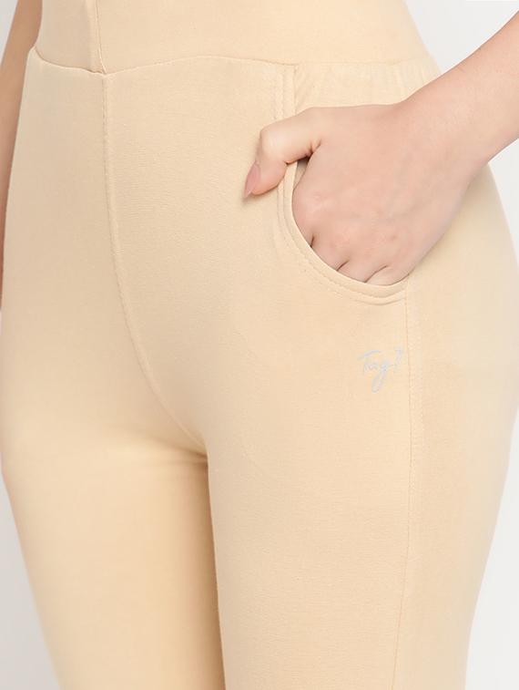 beige cotton leggings - 18318953 - Zoom Image - 5