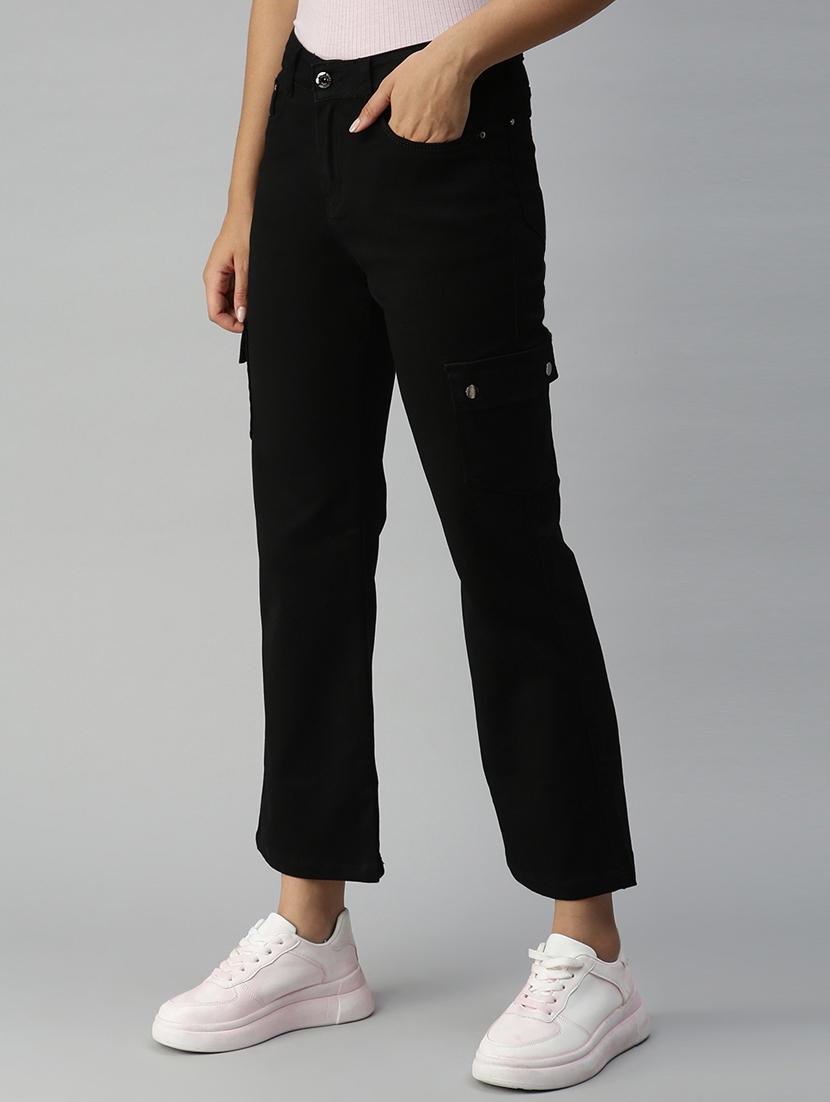 mid rise solid denim jean - 18319655 - Zoom Image - 2