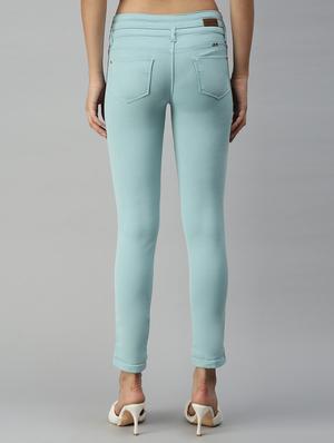 mid rise solid denim jean - 18319657 - Standard Image - 3
