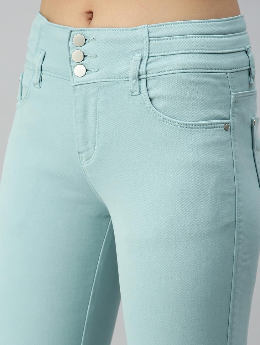 mid rise solid denim jean - 18319657 - Zoom Image - 5