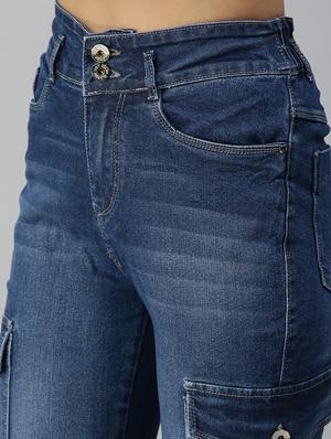 high rise stone washed jeans - 18319675 - Standard Image - 5