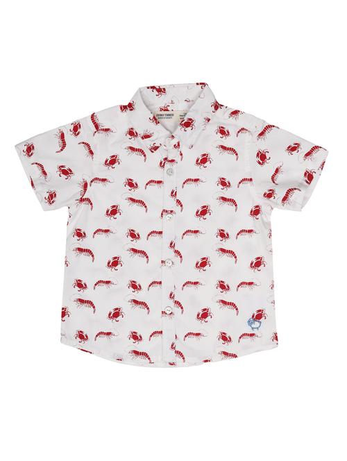 white printed shirt - 18319864 - Standard Image - 1