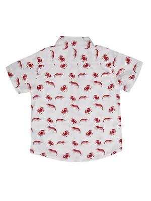 white printed shirt - 18319864 - Standard Image - 2