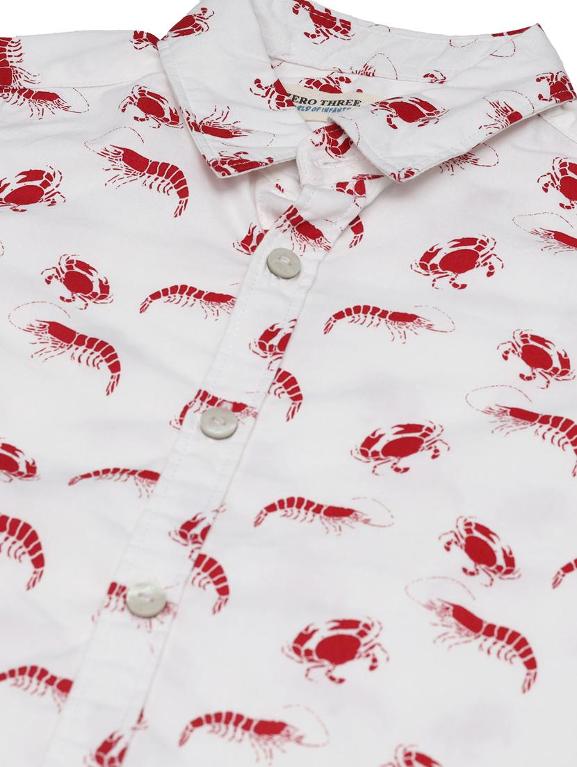 white printed shirt - 18319864 - Zoom Image - 3