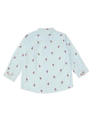 blue printed shirt - 18319868 - Standard Image - 2