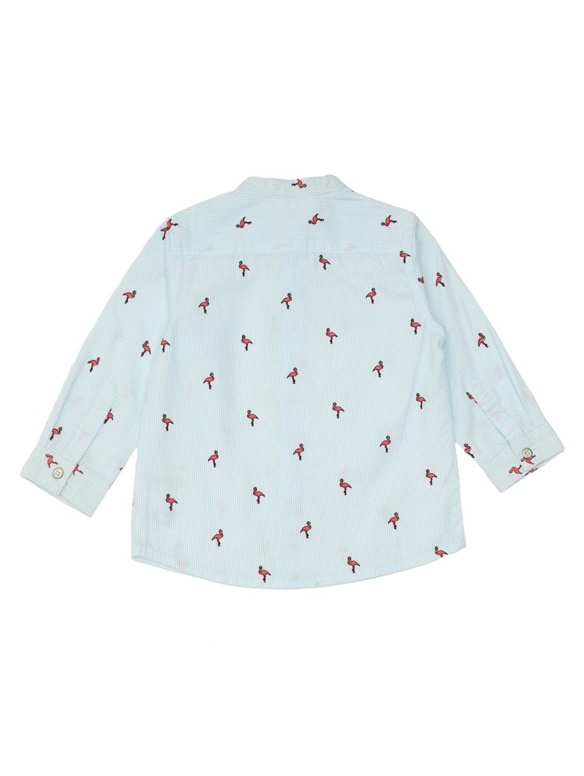 blue printed shirt - 18319868 - Zoom Image - 2