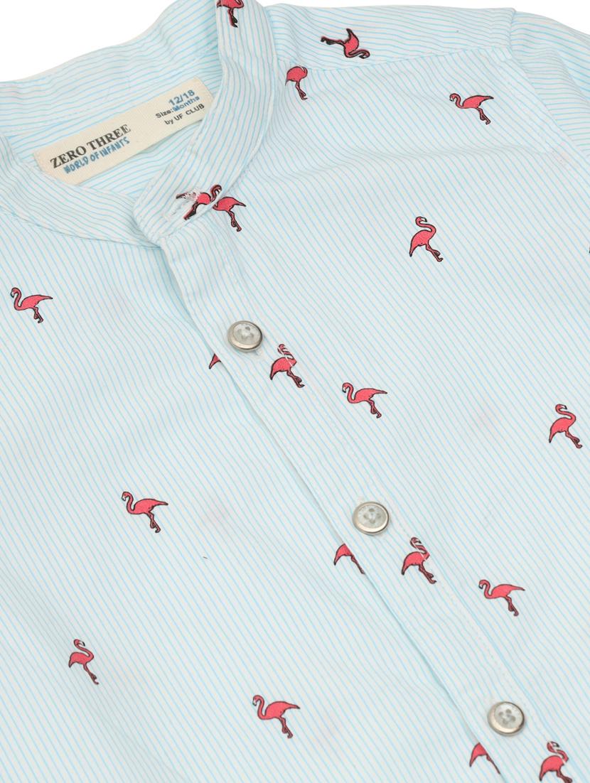 blue printed shirt - 18319868 - Zoom Image - 3