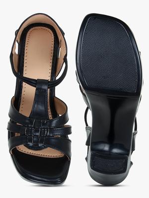 black back strap sandal - 18320729 - Standard Image - 3