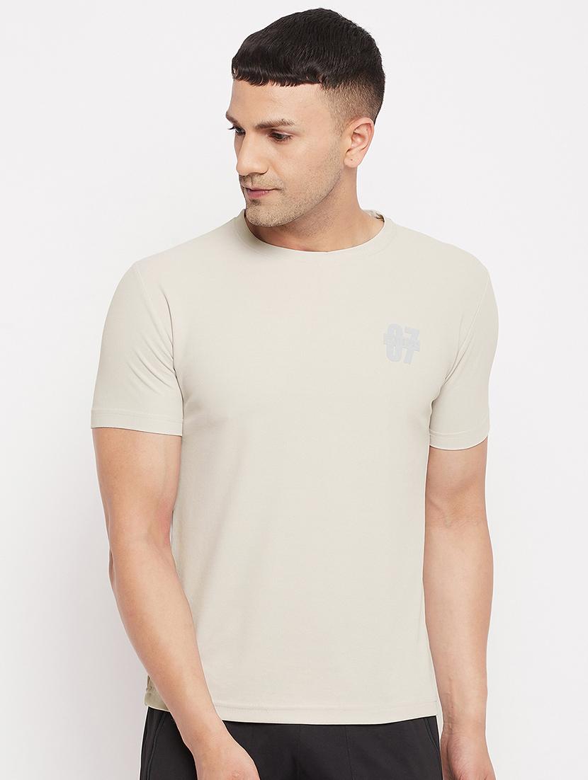 off-white solid t-shirt - 18320920 - Zoom Image - 1