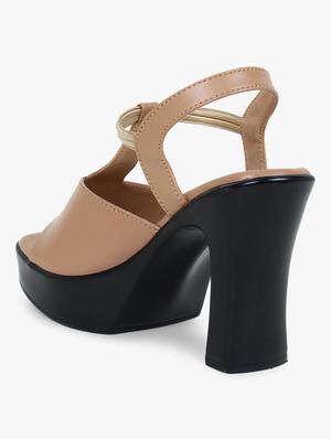 beige back strap sandal - 18320954 - Standard Image - 3