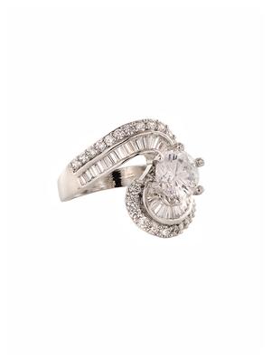white brass finger ring - 18321672 - Standard Image - 2