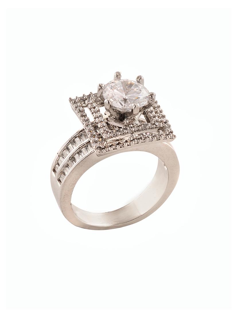 white brass finger ring - 18321673 - Zoom Image - 2