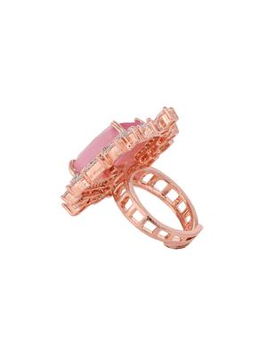 pink brass finger ring - 18321677 - Standard Image - 3
