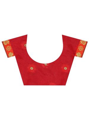 black cotton silk banarasi saree with blouse - 18322251 - Standard Image - 3