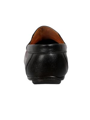 black synthetic slip on loafers - 18322520 - Standard Image - 4