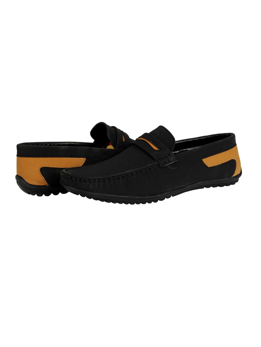 black synthetic slip on loafers - 18322528 - Zoom Image - 3