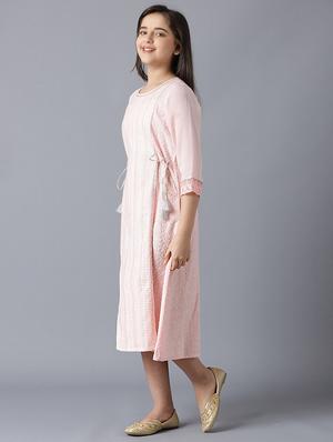 pink embroidered regular kurti - 18322627 - Standard Image - 3