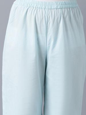 light blue embroidered suit set - 18322670 - Standard Image - 5