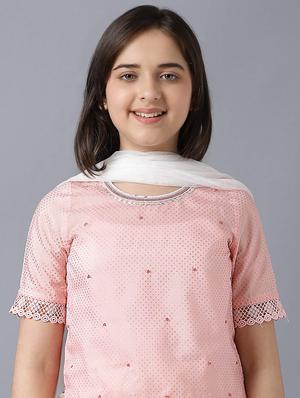 pink printed sharara suit set - 18322701 - Standard Image - 6