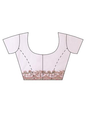 pink net embroidered saree with blouse - 18322897 - Standard Image - 4