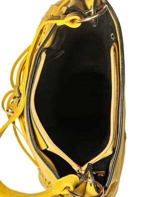 yellow solid regular handbag - 18323327 - Standard Image - 3