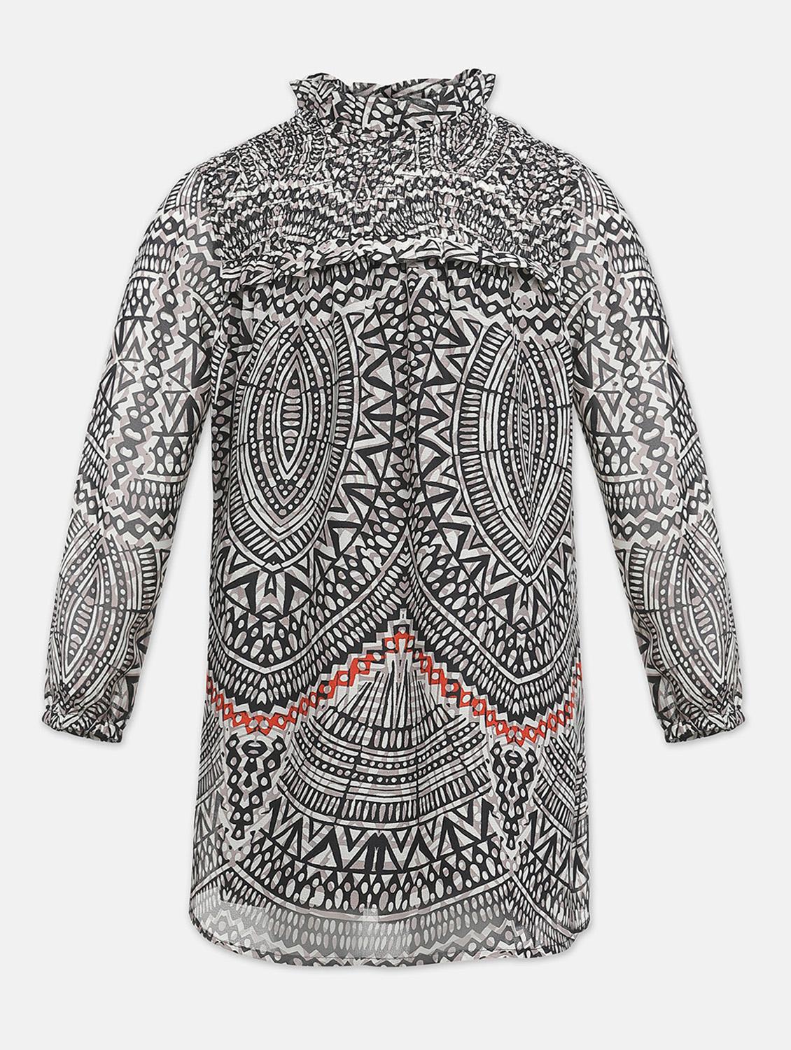 black printed frock - 18323706 - Zoom Image - 1