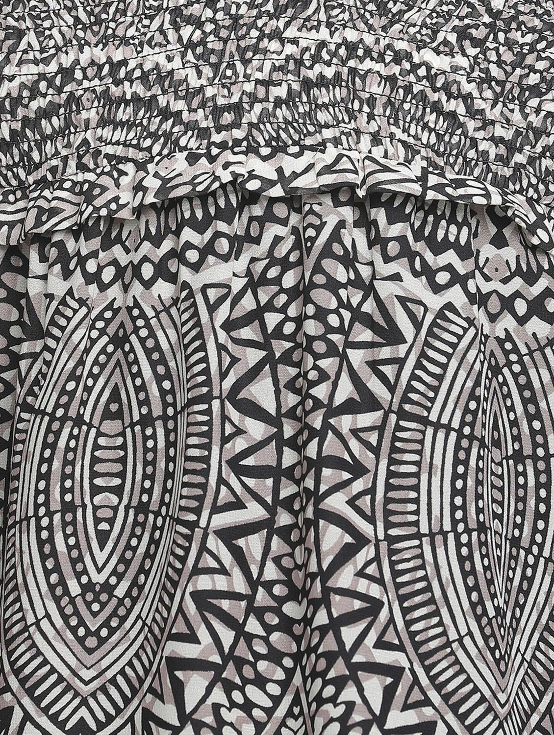 black printed frock - 18323706 - Zoom Image - 3