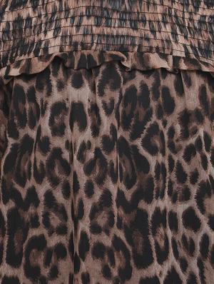 brown animal print frock - 18323707 - Standard Image - 3