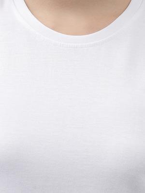 round neck solid tee - 18324505 - Standard Image - 5