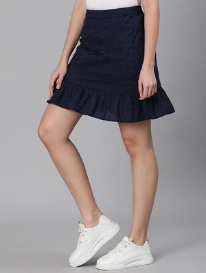 high rise self design gathered hem skirt - 18324529 - Standard Image - 2