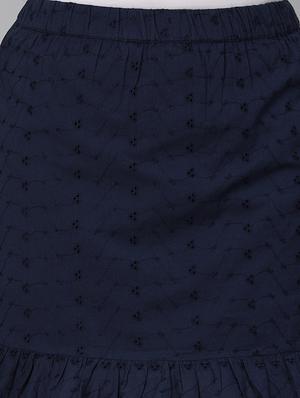 high rise self design gathered hem skirt - 18324529 - Standard Image - 5