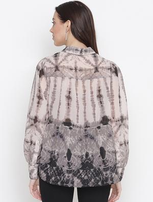 long sleeved printed shirt - 18324554 - Standard Image - 3