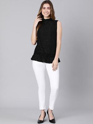 mock neck striped top - 18324634 - Standard Image - 4