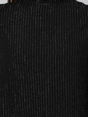mock neck striped top - 18324634 - Standard Image - 5