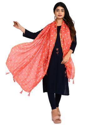 pink chiffon embroidered dupatta - 18324673 - Standard Image - 2