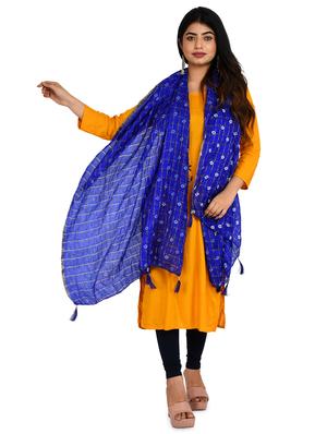 blue chiffon embroidered dupatta - 18324680 - Standard Image - 3