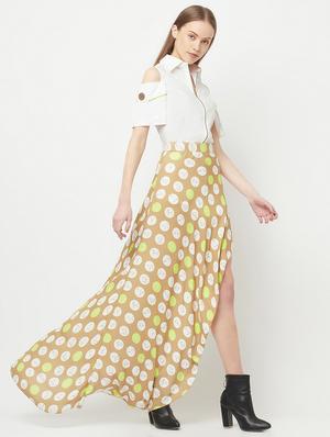 cold shoulder solid shirt - 18324826 - Standard Image - 4