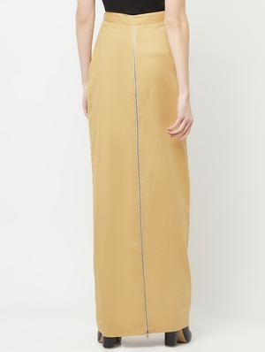 mid rise solid a-line skirt - 18324829 - Standard Image - 3