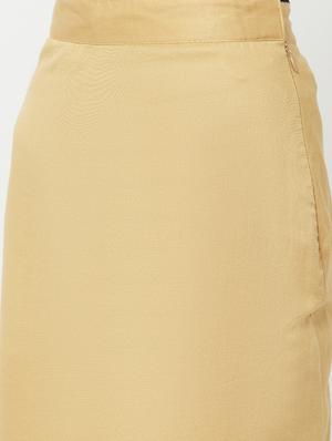mid rise solid a-line skirt - 18324829 - Standard Image - 5